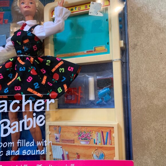 Teacher Barbie Doll & Kids Gift Set 1995 Mattel 13914 Rare 1st Ed. No Underwear - Picture 7 of 12